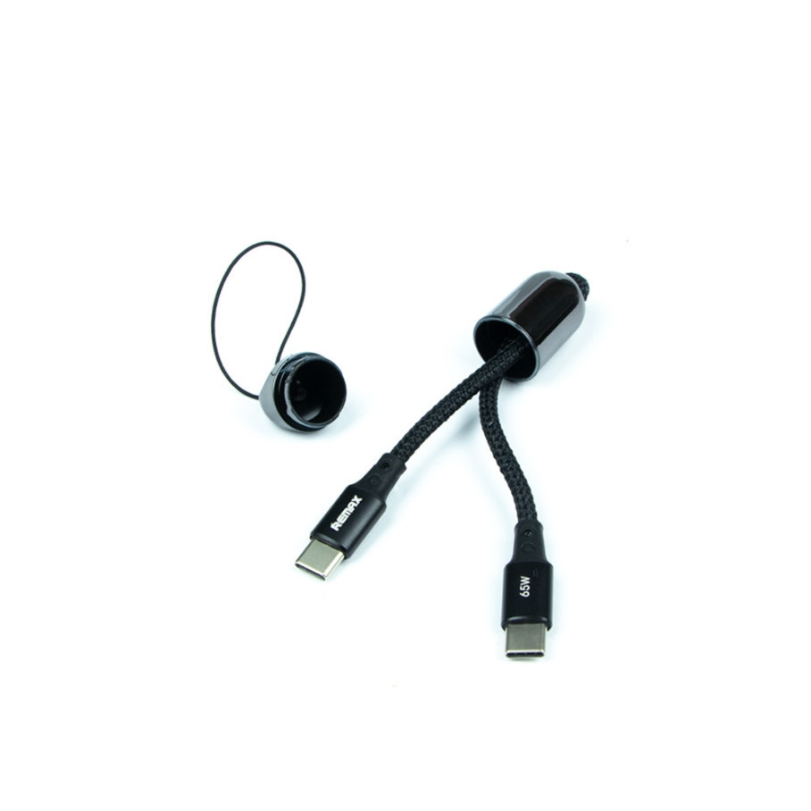 Кабель USB Remax RC-140a Raython series 65W Type-C to Type-C Чорний