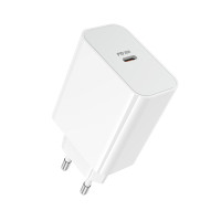 Мережевий зарядний пристрій BOROFONE BA107A Stellar single port PD30W charger (EU) White (6941991125348)