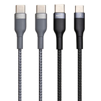 Кабель USB Remax RC-010 Sury 2 PD Type-C to Type-C Колір Сталевий