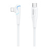 Кабель USB Remax RC-192i 20W 90° Type-C to Lightning Цвет Белый