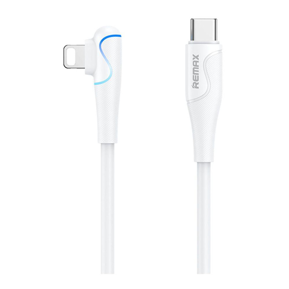 Кабель USB Remax RC-192i 20W 90° Type-C to Lightning Цвет Белый