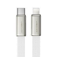 Кабель ACEFAST C24-01, USB to iP, 30W, 1.2m, Braided wire, Zinc alloy + TPE connectors, White (6974316286240)