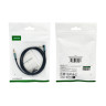 Аудіокабель UGREEN 3.5mm Male to 3.5mm Male Cable Gold Plated Metal Case with Braid 1m (Blue Black) (UGR-60179)