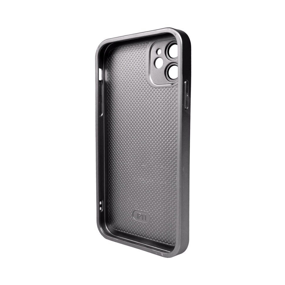 Чохол для смартфона AG Glass Matt Frame Color Logo for Apple iPhone 12 Titanium Grey (AGMattFrameiP12Grey)