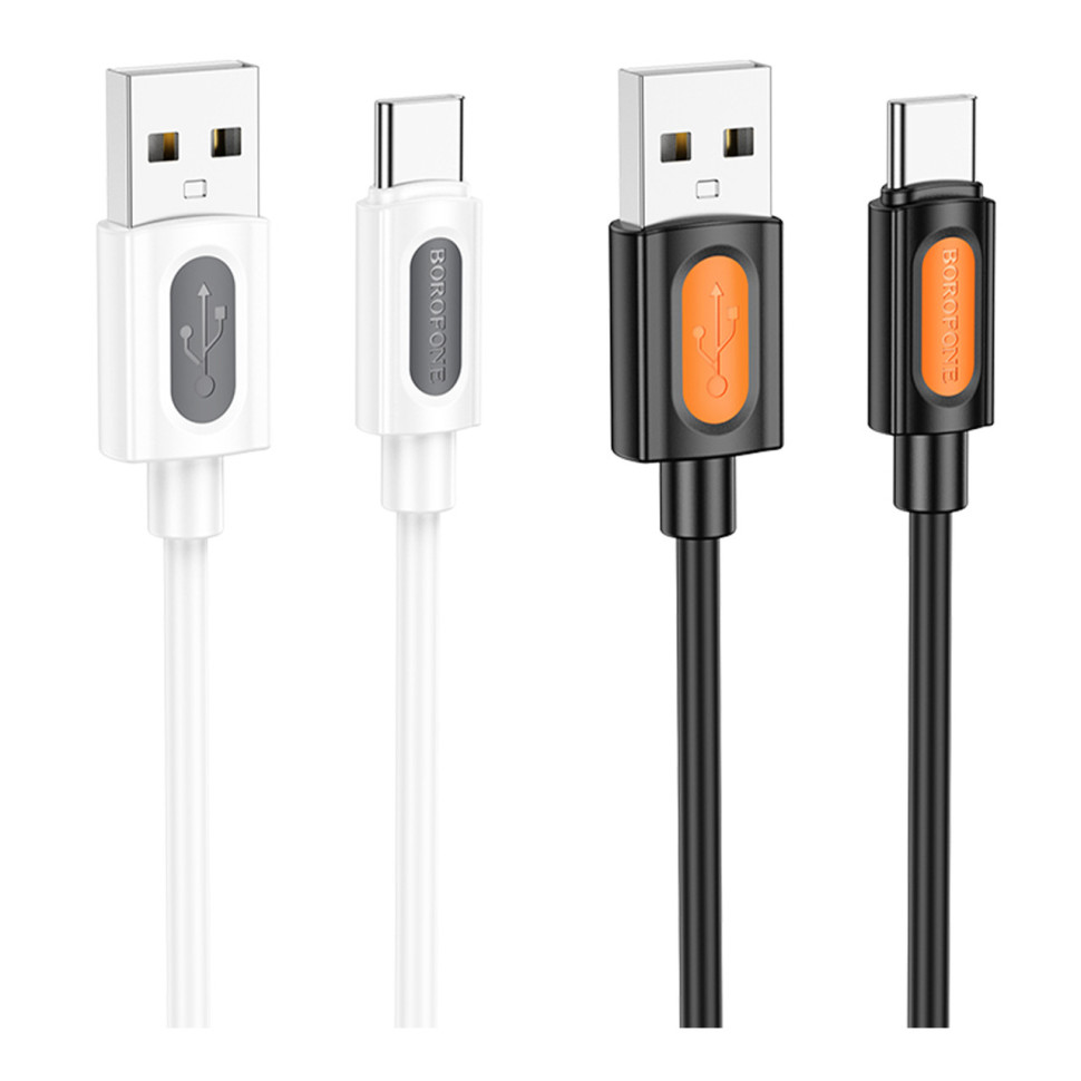 Кабель USB Borofone BX114 Silicone Type-C 3A Колір Чорний