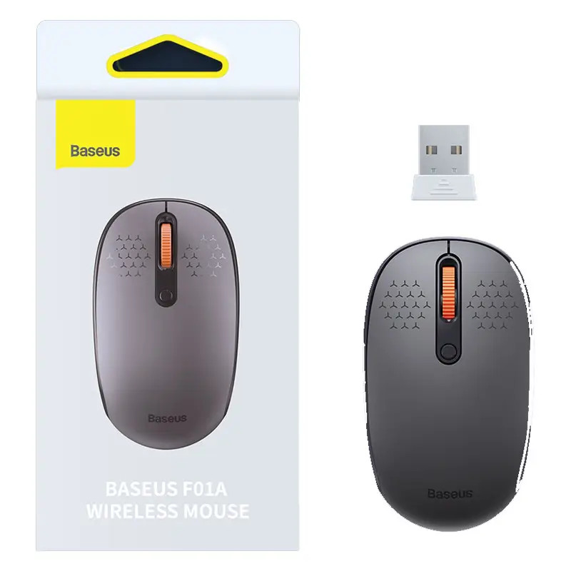 Маніпулятор миша бездротова Baseus F01A Wireless Mouse Frosted Gray (B01055502833-00) Маніпулятор миша бездротова Baseus F01A Wireless Mouse Frosted Gray (B01055502833-00)