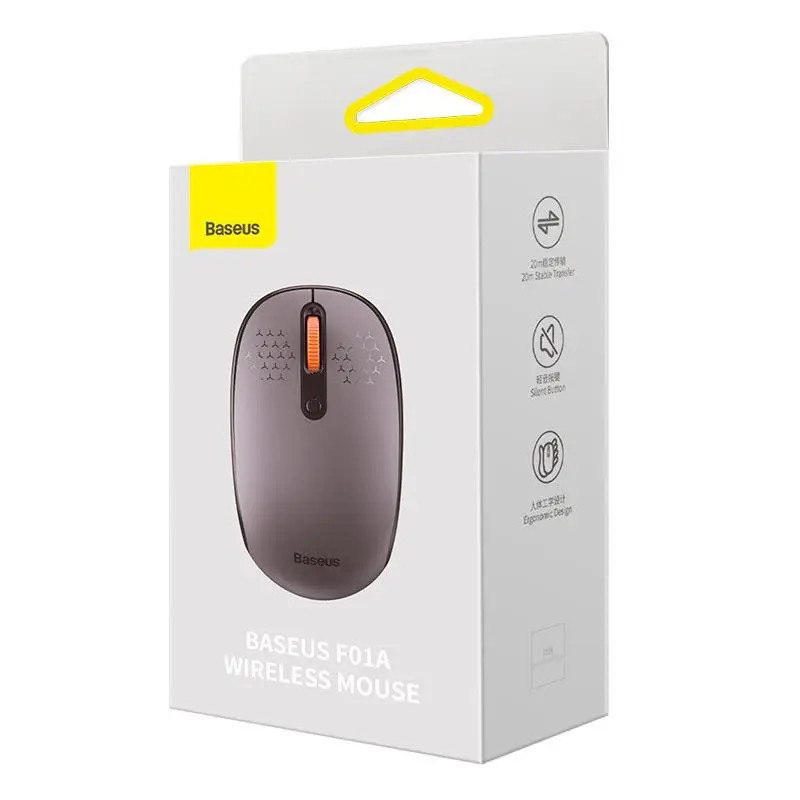 Маніпулятор миша бездротова Baseus F01A Wireless Mouse Frosted Gray (B01055502833-00) Маніпулятор миша бездротова Baseus F01A Wireless Mouse Frosted Gray (B01055502833-00)