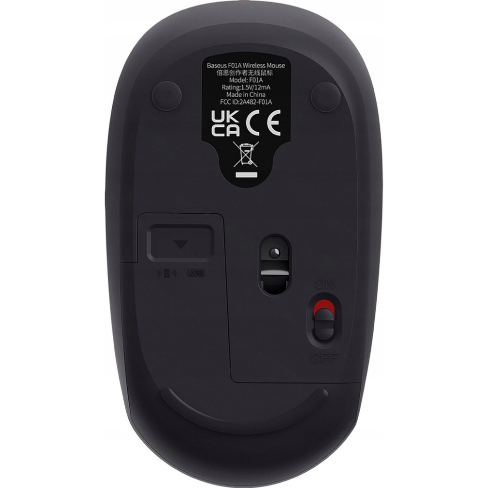 Маніпулятор миша бездротова Baseus F01B Tri-Mode Wireless Mouse Frosted Gray (B01055503833-00) Маніпулятор миша бездротова Baseus F01B Tri-Mode Wireless Mouse Frosted Gray (B01055503833-00)