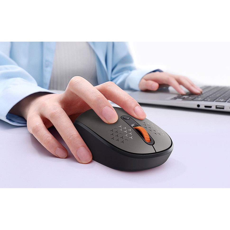 Маніпулятор миша бездротова Baseus F01B Tri-Mode Wireless Mouse Frosted Gray (B01055503833-00) Маніпулятор миша бездротова Baseus F01B Tri-Mode Wireless Mouse Frosted Gray (B01055503833-00)