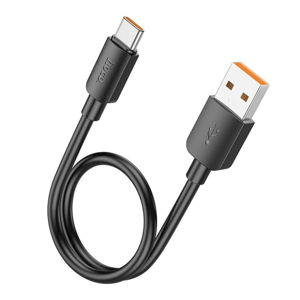 Кабель USB Hoco X96 Type-C 6A 100W 0.25m Цвет Черный