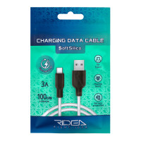 Кабель USB Ridea RC-M124 Soft Silico Type-C 3A Чорний
