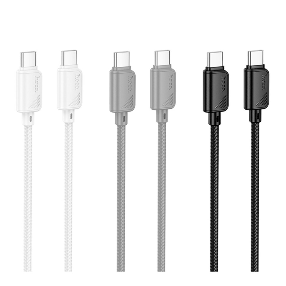 Кабель USB Hoco X113 Type-C to Type-C 60W Чорний