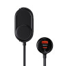 Автомобільний зарядний пристрій Baseus High Efficiency Pro 1-for-2 Car Cigarette Lighter 30W Cosmic Black (C00455300121-00)