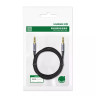 Аудіокабель UGREEN 3.5mm 4-Pole M/M Audio Cable Alu Case 1m (UGR-10648)