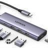 USB-хаб UGREEN CM511 USB-C To HDMI+3*USB 3.0 A+PD Power Converter (UGR-15597)