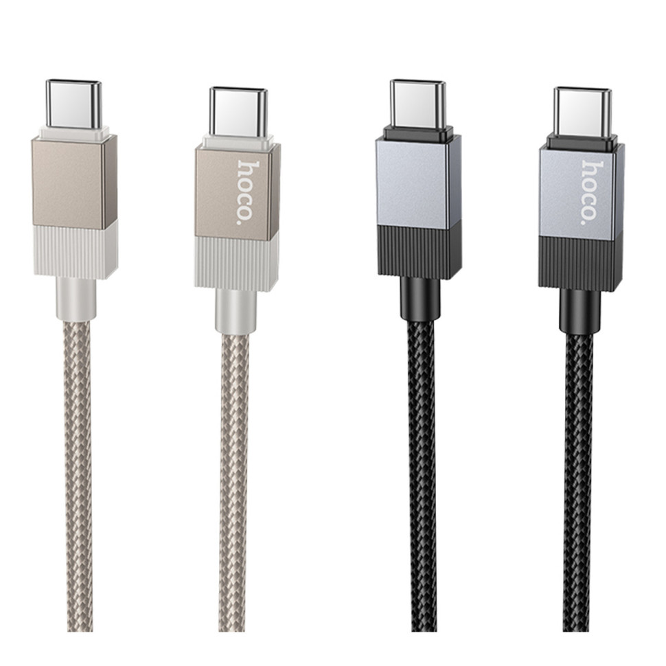 Кабель USB Hoco X110 Type-C to Type-C 60W Чорний