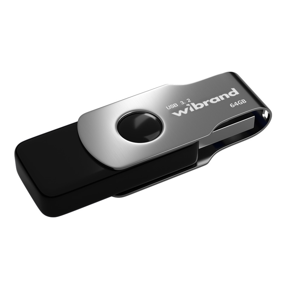 Флеш-накопичувач Wibrand USB 3.2 Gen1 Lizard 64ГБ (колір чорний)