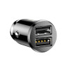 Автомобільний зарядний пристрій Baseus Grain Car Charger 3.1A Black (CCALL-ML01) Автомобільний зарядний пристрій Baseus Grain Car Charger 3.1A Black (CCALL-ML01)