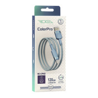 Кабель USB Ridea RC-CP43 ColorPro Type-C 3A 1.2m Рожевий