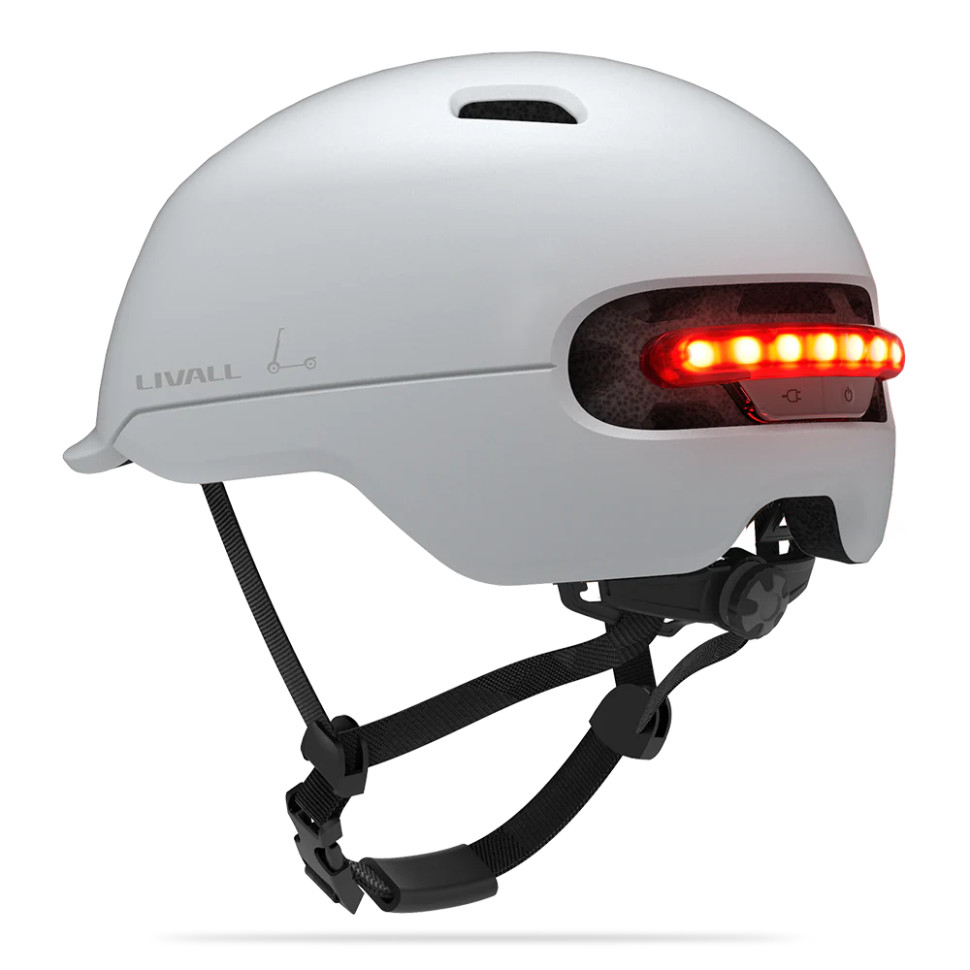 Захисний шолом Livall C20 (M) White (54-58см), сигнал стопів (LIV-000C20-4242)