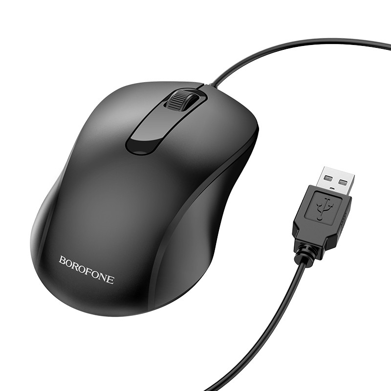 Миша BOROFONE BG4 Business wired mouse Black (6974443382976) Миша BOROFONE BG4 Business wired mouse Black (6974443382976)