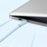 Кабель Vention USB 2.0 C Male to C Male 5A Cable 1.5M Light Blue Silicone Type (TAWSG) (TAWSG)