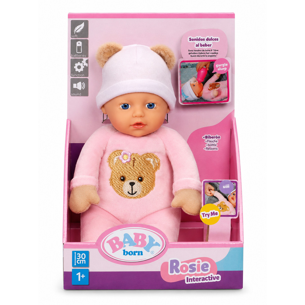 Інтерактивна лялька Baby Born - Розі (30 см)
