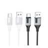 Кабель USB Borofone BX101 Creator Type-C 3A Бiлий