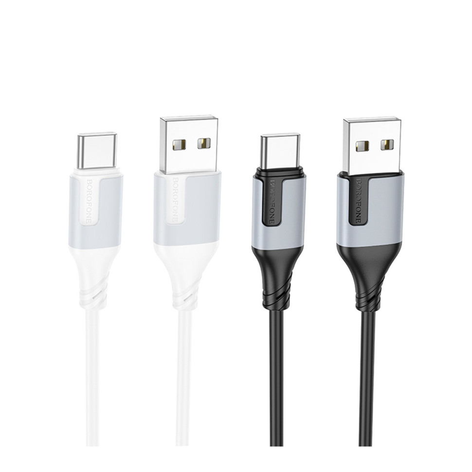 Кабель USB Borofone BX101 Creator Type-C 3A Бiлий