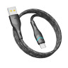 Кабель USB Ridea RC-RL15 RGB Light Type-C 3A 1.2m Чорний