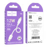 Кабель USB Hoco X96 Lightning 2.4A 0.25m Чорний