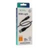 Кабель USB Ridea RC-RL15 RGB Light Lightning 12W 1.2m Чорний