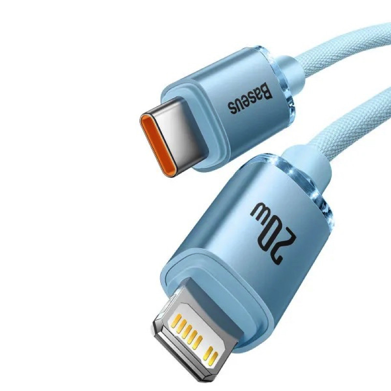 Кабель Baseus Gem Fast-Charging Data Cable USB-C to iP 20W 2m Galaxy Blue (P10373001311-01) Кабель Baseus Gem Fast-Charging Data Cable USB-C to iP 20W 2m Galaxy Blue (P10373001311-01)