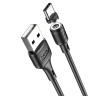 Кабель HOCO X52 USB to Type-C 3A, 1m, PVC, PVC connectors, magnetic, Black (6931474735546) Кабель HOCO X52 USB to Type-C 3A, 1m, PVC, PVC connectors, magnetic, Black (6931474735546)