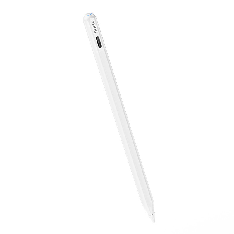 Стилус HOCO GM112 Intelligent anti-lost active capacitive pen with digital display pad dedicated White (6942007634588)