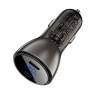 Автомобільний зарядний пристрій ACEFAST B10 metal car charger 60W (USB-C + USB-C) with digital display Black (6974316282358)
