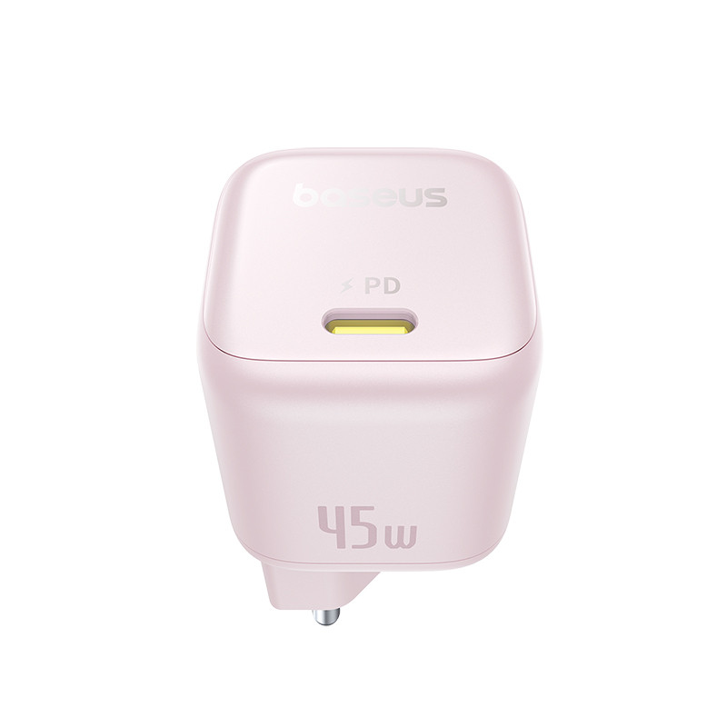 Мережевий зарядний пристрій Baseus PicoGo GaN (Type-C 45W) (колір рожевий)