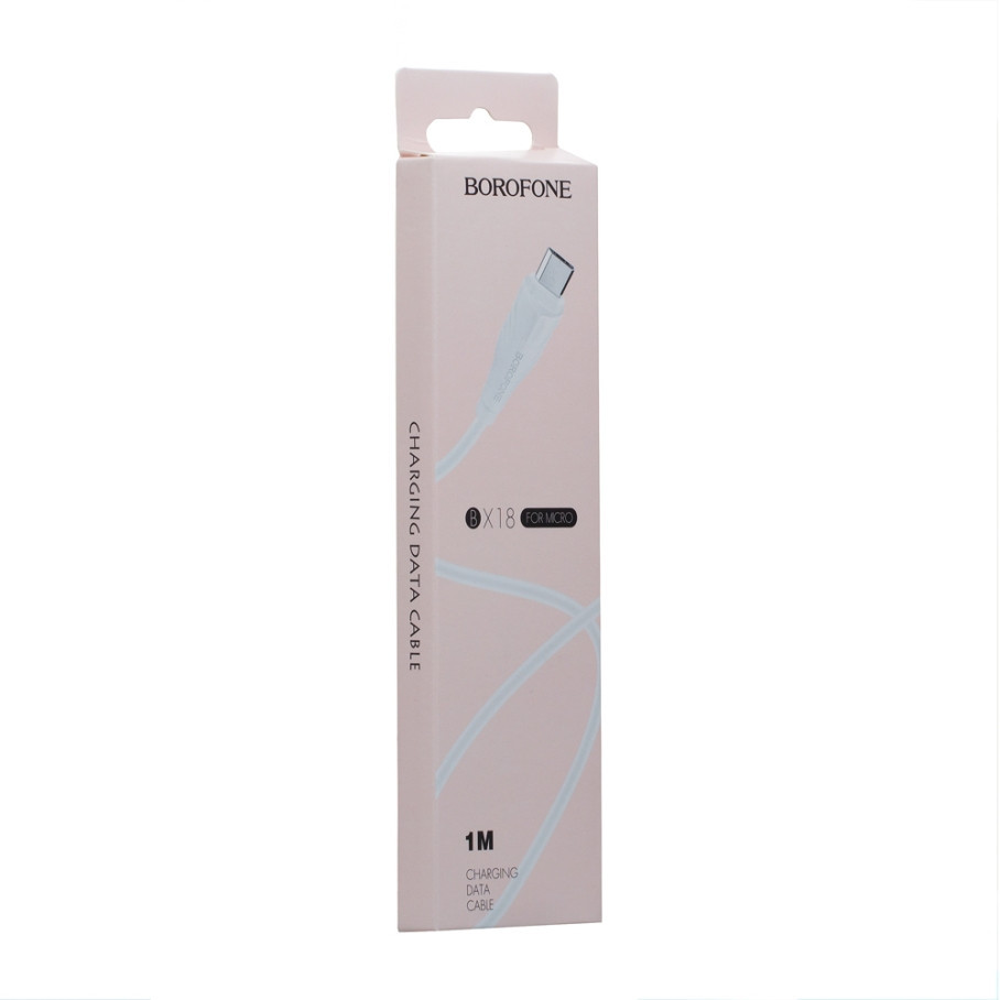Кабель USB Borofone BX18 Micro Білий