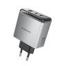 Мережевий зарядний пристрій BOROFONE BN22 Lena PD65W(2C1A) charger(EU) Metal Gray (6941991114601) Мережевий зарядний пристрій BOROFONE BN22 Lena PD65W(2C1A) charger(EU) Metal Gray (6941991114601)