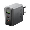 Мережевий зарядний пристрій BOROFONE BN22 Lena PD65W(2C1A) charger(EU) Metal Gray (6941991114601) Мережевий зарядний пристрій BOROFONE BN22 Lena PD65W(2C1A) charger(EU) Metal Gray (6941991114601)
