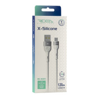 Кабель USB Ridea RC-XS51 X-Silicone MicroUSB 3A 1.2m Чорний