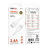 Кабель USB Borofone BX121 Lightning 2.4A Білий