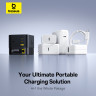 Мережевий зарядний пристрій Baseus Super GaN Desktop Charger with Retractable Cable 3C+U 100W EU Cosmic Black (P10164001123-00)