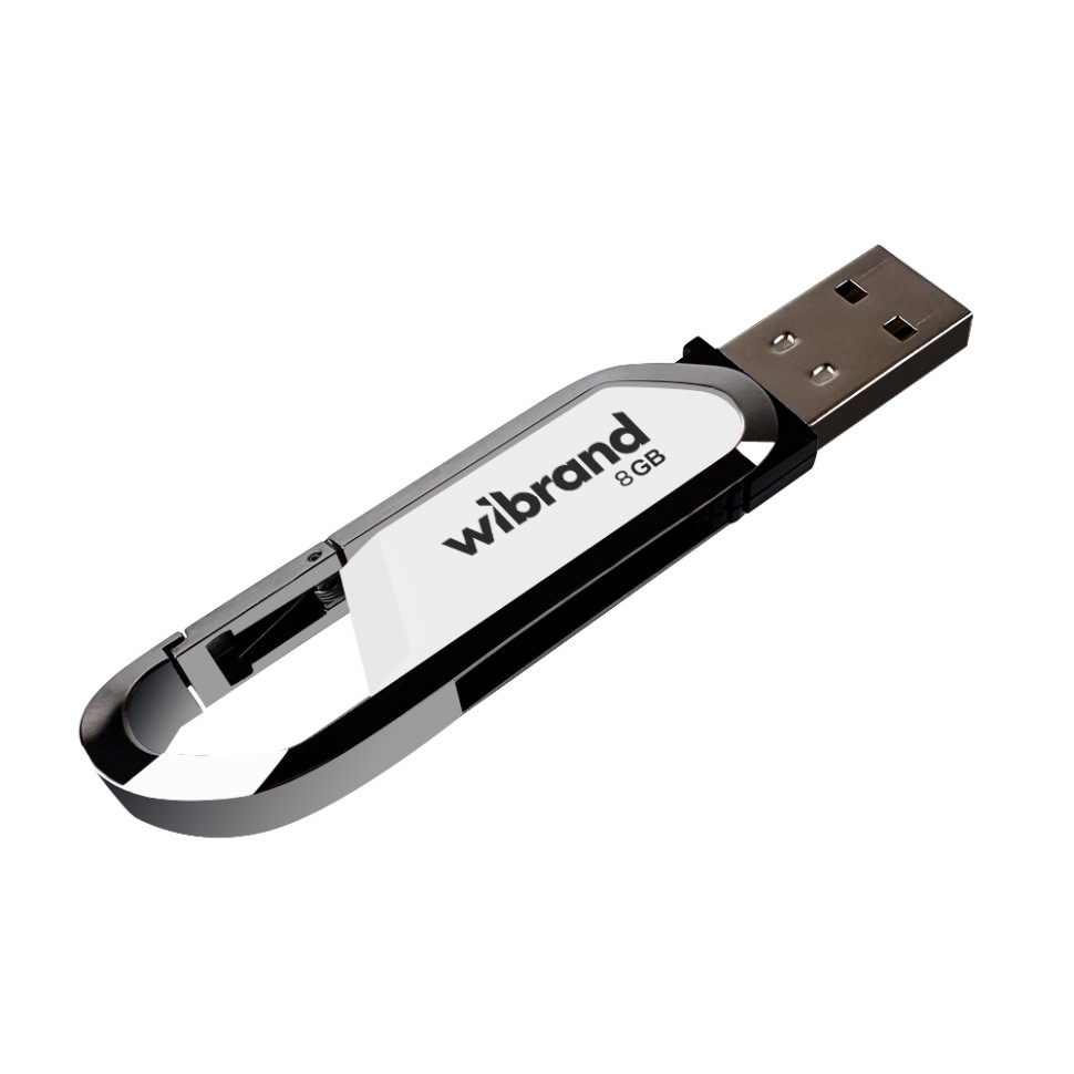 Флеш-накопичувач Wibrand USB 2.0 Aligator 8Gb White (WI2.0/AL8U7W) Флеш-накопичувач Wibrand USB 2.0 Aligator 8Gb White (WI2.0/AL8U7W)