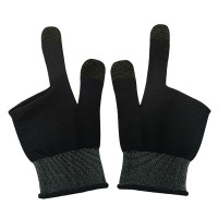 Рукавички ігрові HOCO GA21 Eagle Claw silver fiber two-finger gaming gloves(2PCS pack) Black (6942007666176)