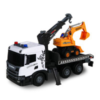 Ігровий набір серії Super Big Truck  -  Автокран Scania з екскаватором (світло, звук)