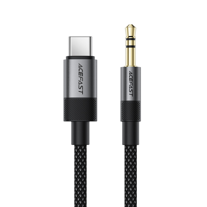 Аудіокабель ACEFAST J11 USB-C to 3.5mm audio adapter cable Black (6974316285274)