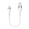 Кабель USB Ridea RC-XS51 X-Silicone MicroUSB 3A 0.25m Бiлий