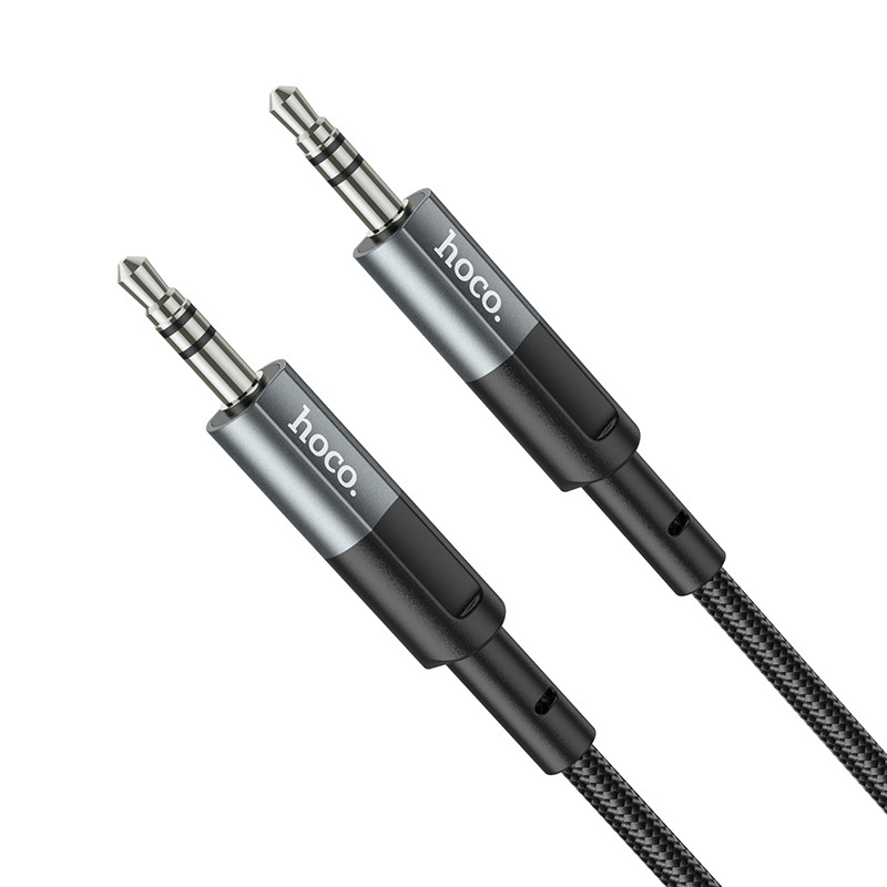 Аудіокабель HOCO UPA23 AUX audio cable Metal Gray (6931474783820) Аудіокабель HOCO UPA23 AUX audio cable Metal Gray (6931474783820)