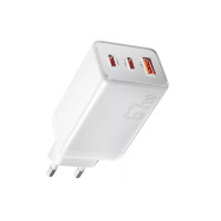 Мережевий зарядний пристрій ESSAGER ECT67W Gan 1USB 2T-C 67W white (ECT67W-LJB02-Z)